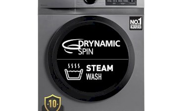 Panasonic 7 kg 5 Star Inverter Fully Automatic Front Loading Washing Machine with Built-In Heater (NA-147MH2L01, Dark Silver, 2024 Model)