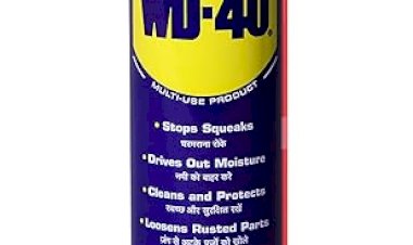 WD-40, Multipurpose Spray, Lubricant, Rust Remover, Cleans Bike Chains, Squeak Noise Remover, Stain Remover, and Cleaning Agent, 170g